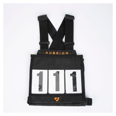 Shires Aubrion Adult Number Bib Set - Black