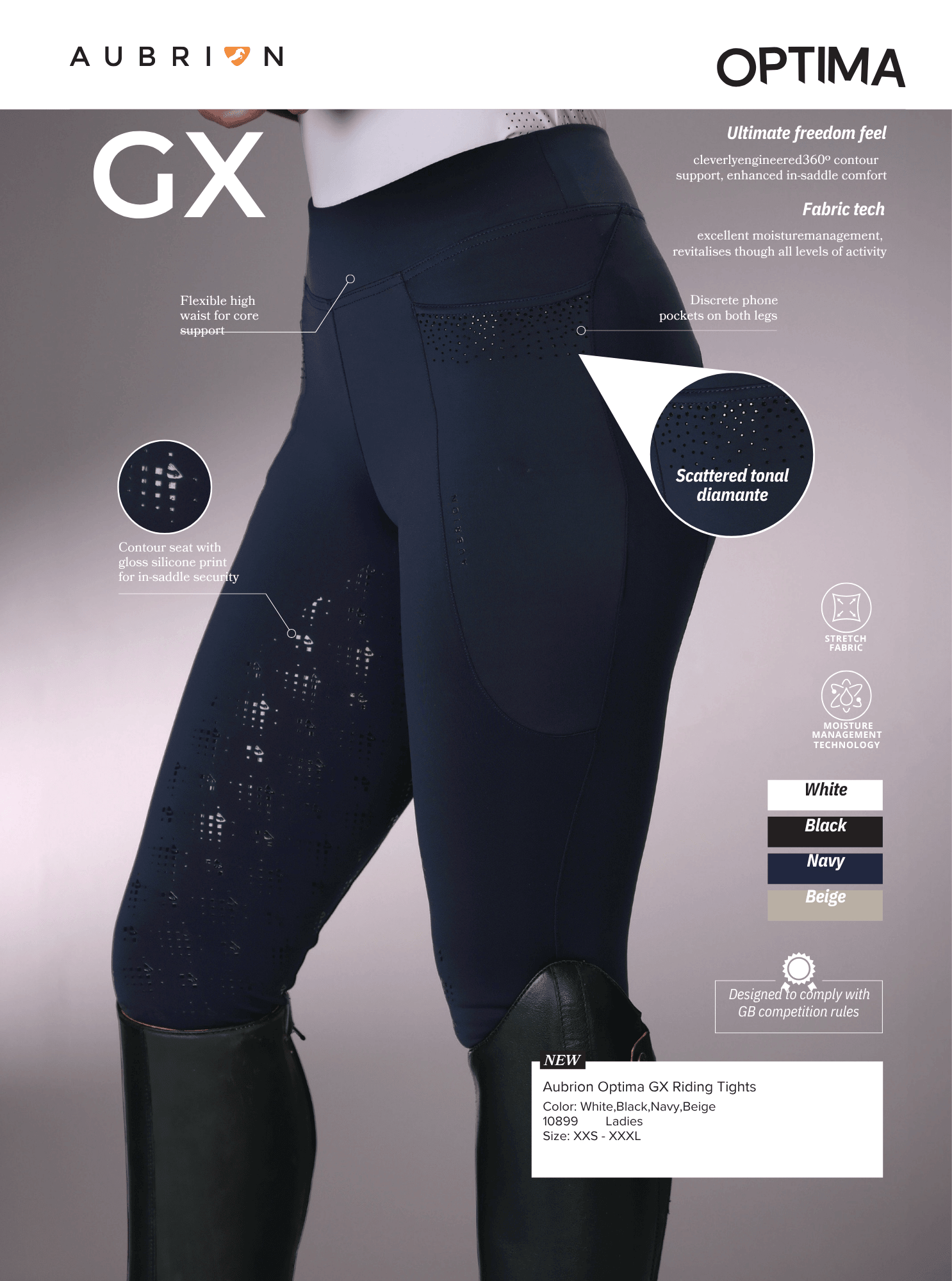 Aubrion Optima GX Riding Tights