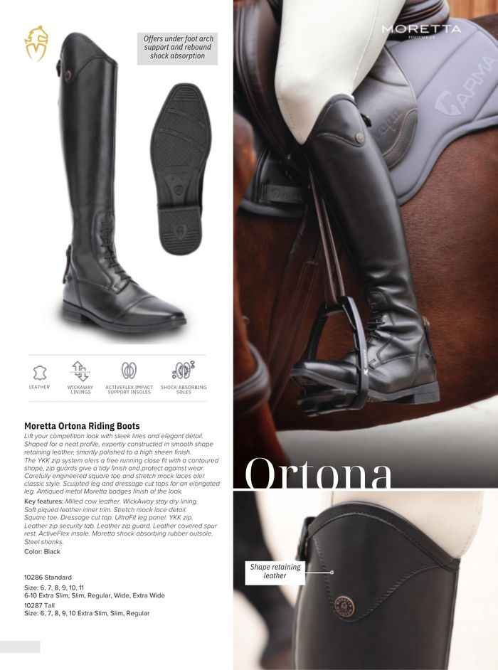 Shires Moretta Ortona tall field boots, catalog page