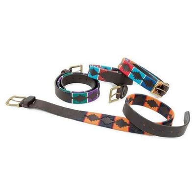 Shires Aubrion Women's Drover Polo Belt - Turquoise/Red/Orange/Blue