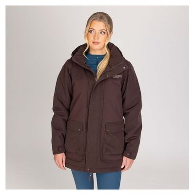 Shires Aubrion Women's Equestrian Winter Coat - Espresso