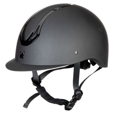Shires Karben Silvia Standard Peak Helmet - Black