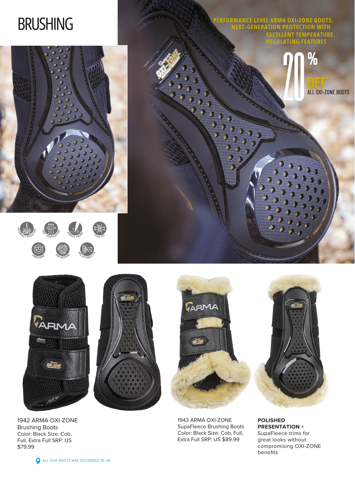 Shires ARMA Oxi-Zone Brushing Boots