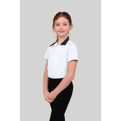Chestnut Bay Kids' SkyCool Liberty Sport Short Sleeve Show Shirt - White 160