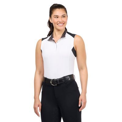 Kerrits Women's Affinity Pro Sleeveless Show Shirt - Black/Mixed Bits