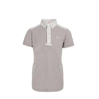 Alessandro Albanese Kids' Hugo CleanCool Short Sleeve Competition Polo Shirt - Grey