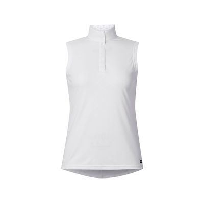 Kerrits Women's Encore Sleeveless Show Shirt - White/Bit Of Luck