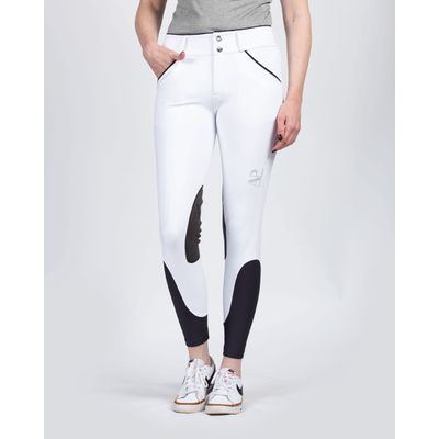 Hassinger Women's Jumper Front Zip Breeches - White