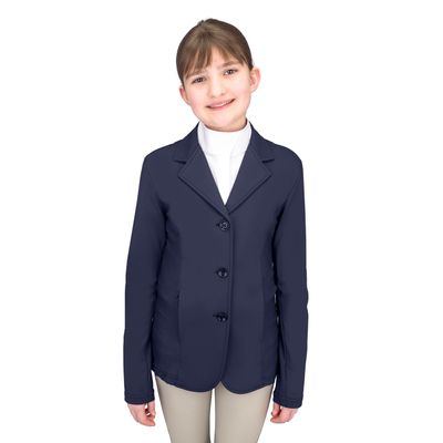 Ovation Kids' Mesh Hybrid Show Coat - Navy