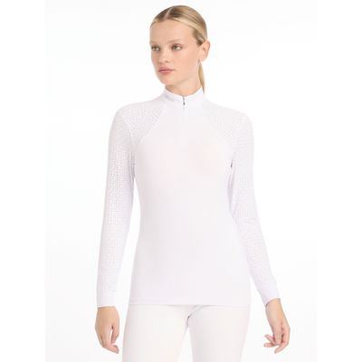 LeMieux Women's Olivia Long Sleeve Show Shirt - White