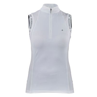 Shires Aubrion Women's Newbel Sleeveless Show Shirt - White