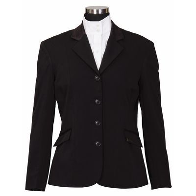 Equine Couture Women's Raleigh Show Coat - Black/Black