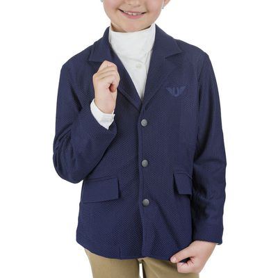 TuffRider Kids' EquiVent Lite Show Coat - Navy