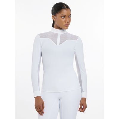 LeMieux Women's Emily Long Sleeve Show Shirt - White