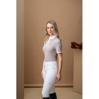 Alessandro Albanese Women's Mira Short Sleeve Show Shirt - Oyster