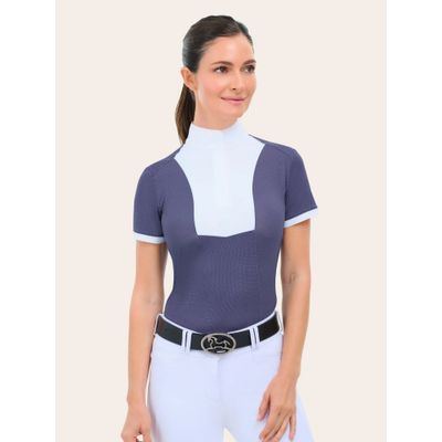 RJ Classics Women's Elsie Short Sleeve Show Shirt - Twilight Pindot
