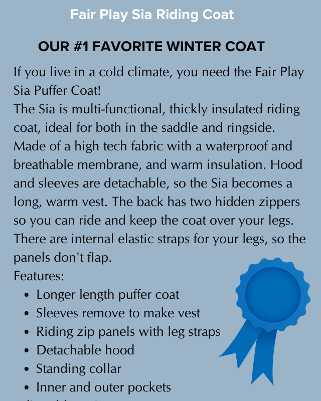 #1 Insulated Riding Coat
